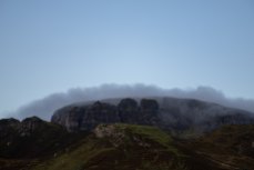 Our first full morning in Scotland! That flat mountain back there? We climbed it. xD