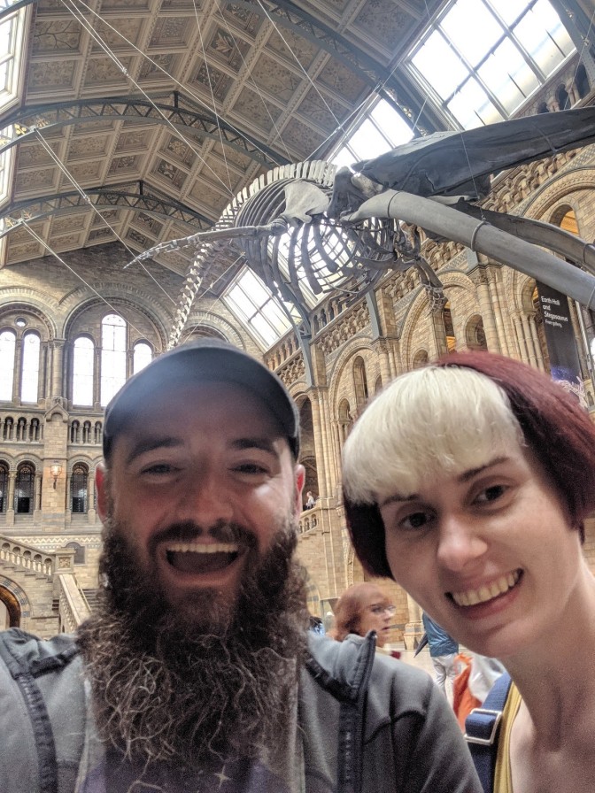 Whale skeleton selfie!